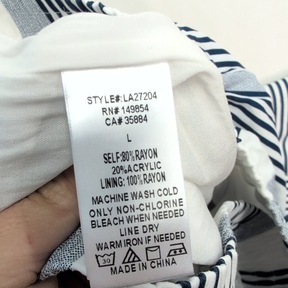 Sage the Label Striped Wide-Leg Pants Size L - Picture 10 of 10